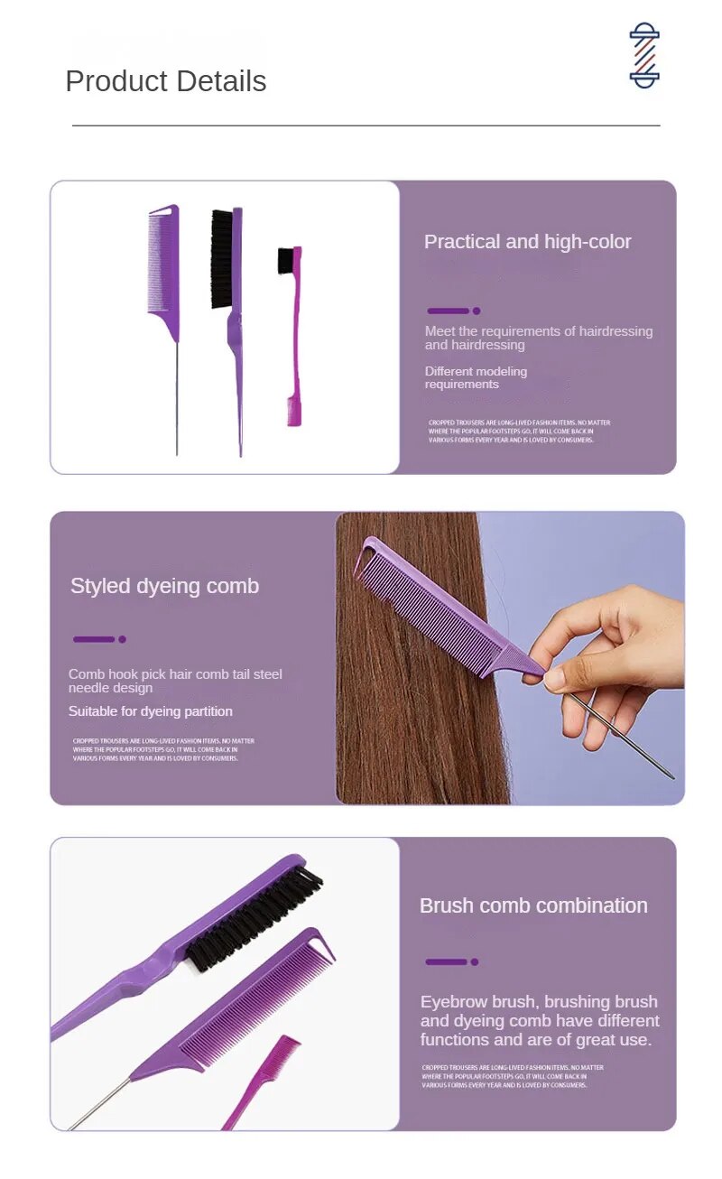 3pcs Comb Set