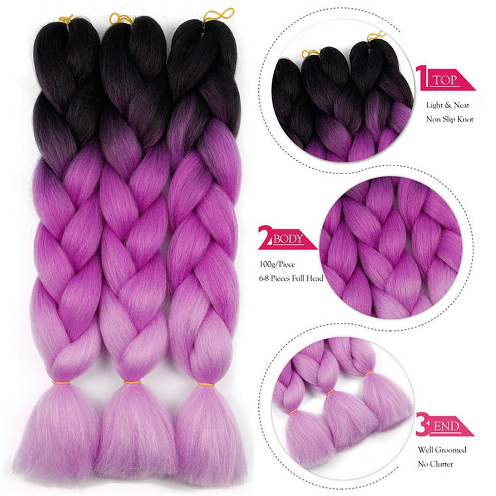 Jumbo Ombre Braiding Extensions