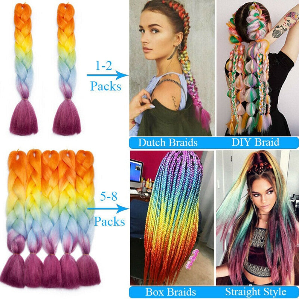 Jumbo Ombre Braiding Extensions